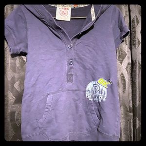 Victoria’s Secret short sleeve hooded sweatshirt